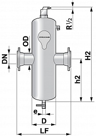 Сепаратор микропузырьков и шлама Spirocombi BC050F