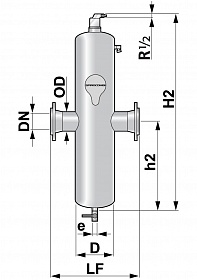 Сепаратор микропузырьков и шлама Spirocombi Hi-flow HC200F