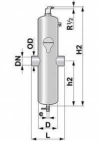Сепаратор микропузырьков и шлама Spirocombi Hi-flow HC200L