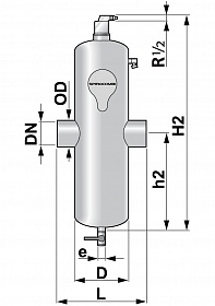Сепаратор микропузырьков и шлама Spirocombi BC080L