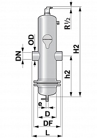 Сепаратор микропузырьков и шлама Spirocombi Hi-flow HD250F